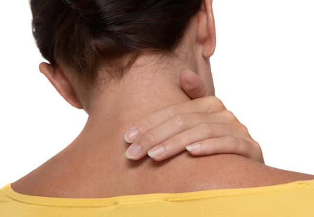 Nackenschmerzen mit Osteochondose der Halsspalte